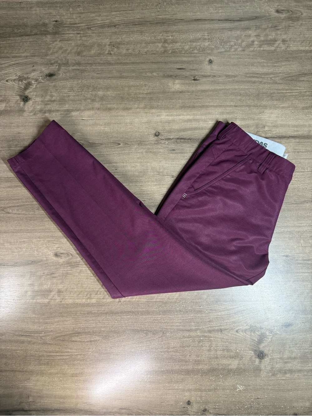 Adidas Men’s Purple Straight Leg Golf Pants Polyester Blend 32x32